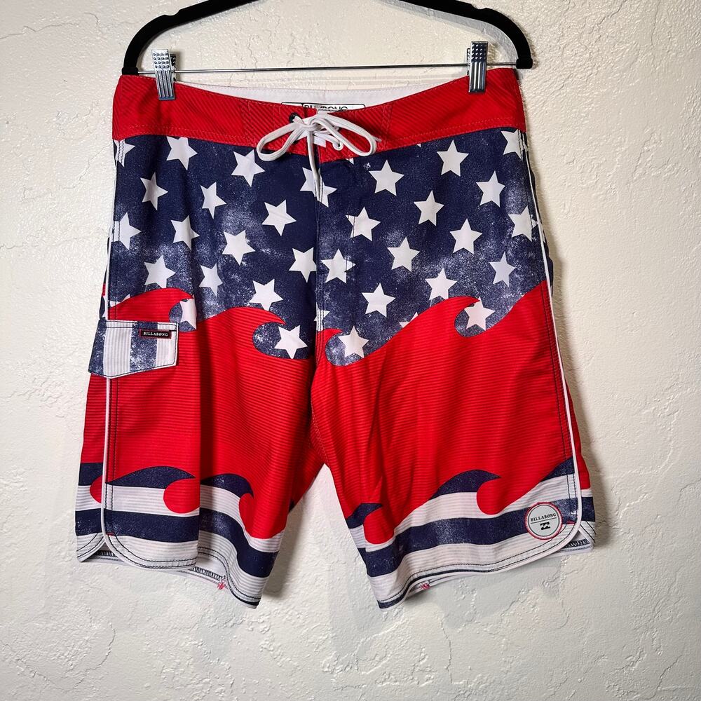 Billabong Size 32 PX3 Platinum Recycler USA Board Shorts Pool Beach Summer Swim